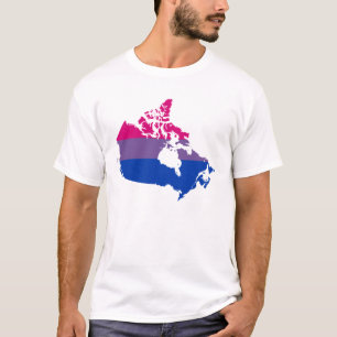 Canadese bisexuality pride map T-Shirt