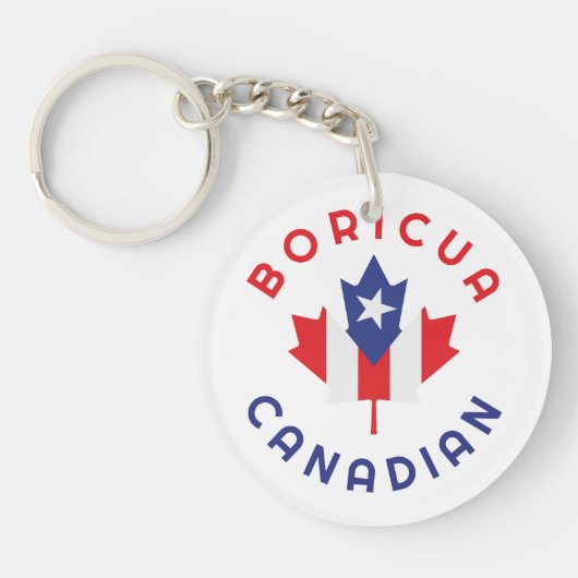 Canadese Boricua Roots Sleutelhanger (Voorkant)