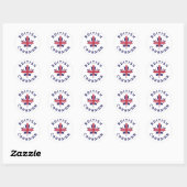 Canadese Britse roots Ronde Sticker (Vel)