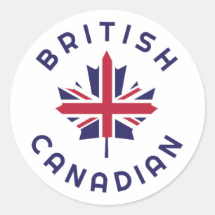 Canadese Britse roots Ronde Sticker