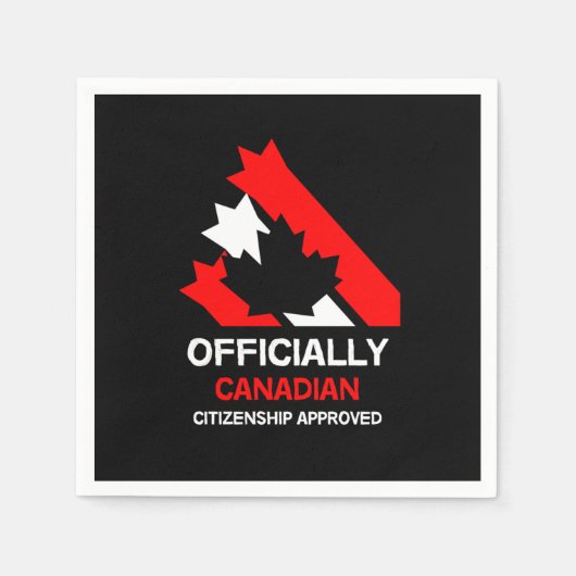 Canadese Burgerschapsviering Servet (Voorkant)