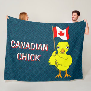 Canadese chick fleece deken