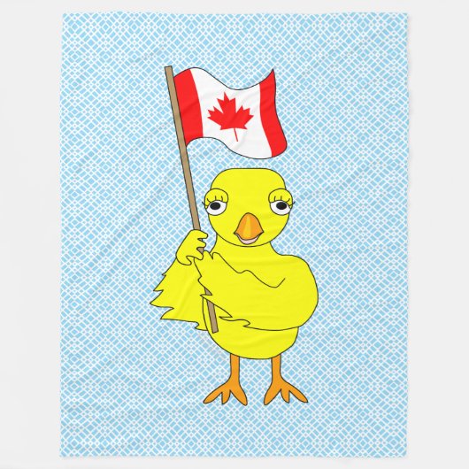 Canadese chick fleece deken (Voorkant)