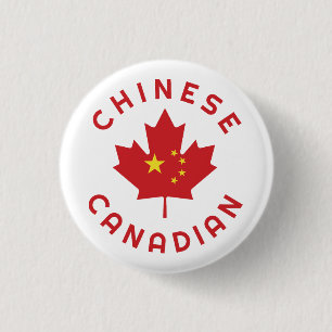 Canadese Chinese roots Ronde Button 3,2 Cm