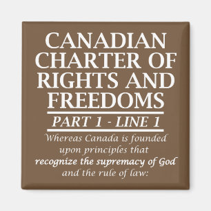 Canadese christelijke Canada Charter Vrijheid Reli Magneet