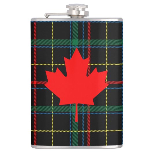 Canadese Cottage Plaid Maple Leaf Heupfles (Voorkant)