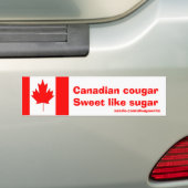 Canadese Cougar Bumpersticker (Op auto)