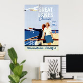  Canadese cruise Line Great Lakes Travel Poster (Thuiskantoor)