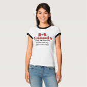 Canadese droom t-shirt (Voorkant volledig)