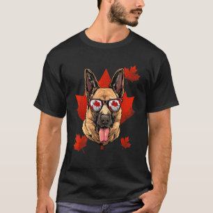 Canadese Duitse Herdershond Esdoornblad Canada Vla T-shirt