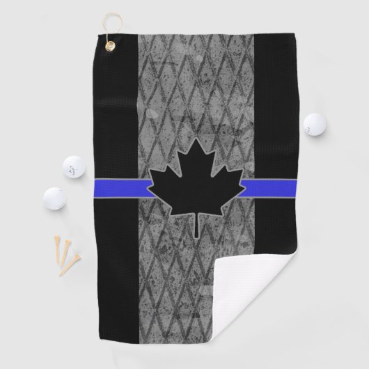 Canadese dun blauwe lijnvlag golfhanddoek (Insitu)