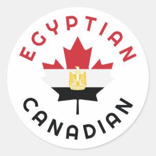 Canadese Egyptische Roots Ronde Sticker