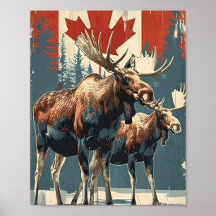 Canadese elanden  poster