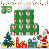 Canadese engel kerstvlag gepersonaliseerd cadeaupapier