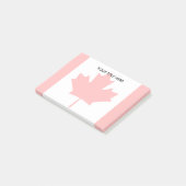 Canadese esdoorn blad vlag watermerk Gepersonalise Post-it® Notes (Schuin)