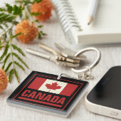  Canadese esdoornvlag van Canada Sleutelhanger (Voorkant Rechts)