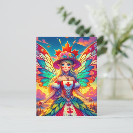 Canadese fee briefkaart (Staand voorkant)