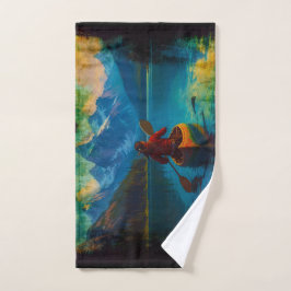 Canadese First Nations Paddler en Kano Handdoek