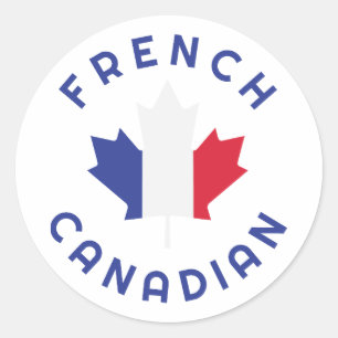Canadese Franse roots Ronde Sticker