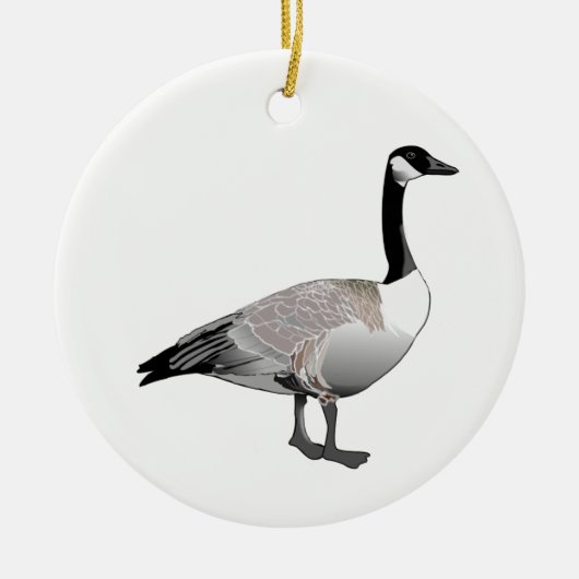 Canadese gans keramisch ornament (Voorkant)