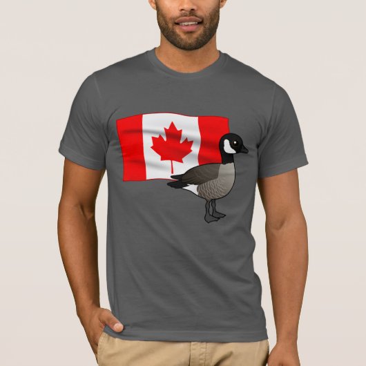 Canadese Gans & Vlag T-shirt (Voorkant)