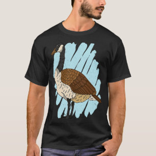 Canadese Gans Vogel Waarnemer Vogelaar Dier Vegan T-shirt