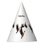 Canadese ganzen die in een kinder ontwerp van een feesthoedjes (Voorkant)