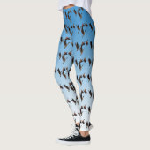 Canadese ganzen die samen een kinder ontwerp gebru leggings (Links)