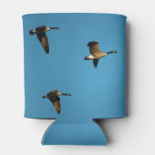 Canadese ganzen in vlucht blikjeskoeler (Achterkant)