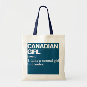 Canadese Girl Definition Canada Vlagland Tote Bag