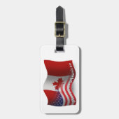 Canadese Golfvlag Bagagelabel (Voorkant verticaal)