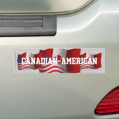 Canadese Golfvlag Bumpersticker (Op auto)