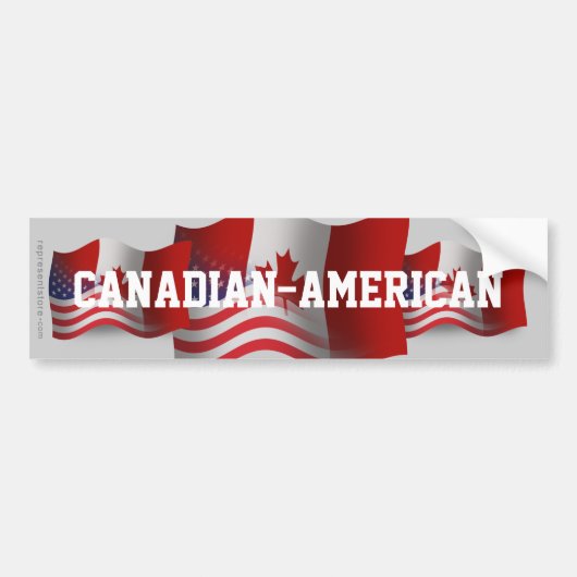 Canadese Golfvlag Bumpersticker (Voorkant)