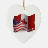 Canadese Golfvlag Keramisch Ornament (Rechts)