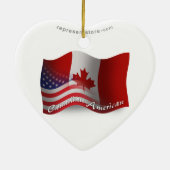 Canadese Golfvlag Keramisch Ornament (Achterkant)