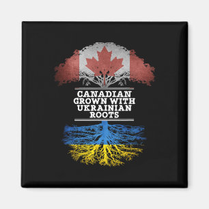 Canadese Groei Met Oekraïense Wortels T Shirt Magneet