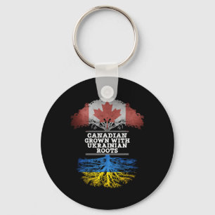 Canadese Groei Met Oekraïense Wortels T Shirt Sleutelhanger