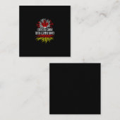 canadese grond met duitse wortels vierkante visitekaartje (Voorkant / Achterkant)