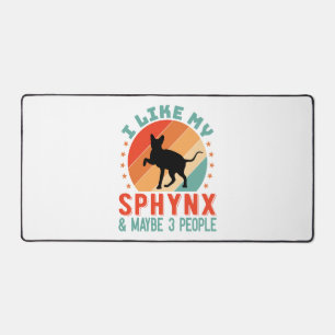 Canadese haarloze Sphynx Kat Eigenaar Humor Bureaumat