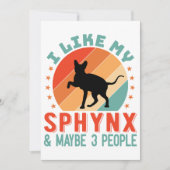 Canadese haarloze Sphynx Kat Eigenaar Humor Feestdagenkaart (Voorkant)