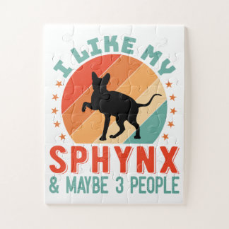 Canadese haarloze Sphynx Kat Eigenaar Humor Legpuzzel