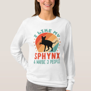 Canadese haarloze Sphynx Kat Eigenaar Humor T-shirt
