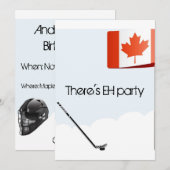 Canadese Hockey Card Kaart (Voorkant / Achterkant)