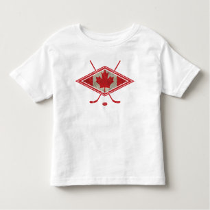 Canadese Hockey Flag Logo Kinder Shirts