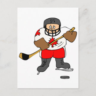 Canadese Hockey Player Briefkaart