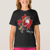 Canadese Hockey Player Unicorn Canda T-shirt (Voorkant)