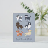 Canadese honden briefkaart (Staand voorkant)