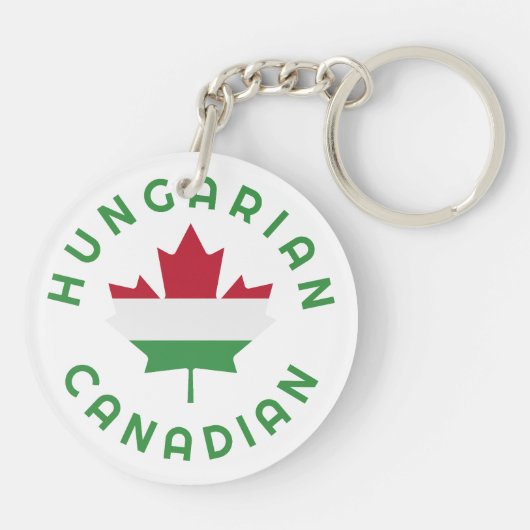 Canadese Hongaarse roots Sleutelhanger (Achterkant)