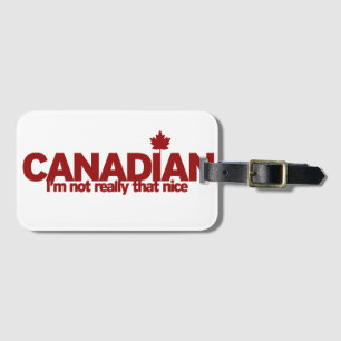 Canadese Humor Bagagelabel