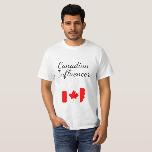 Canadese Influencer duikt omhoog de route T-S van T-shirt (Voorkant volledig)